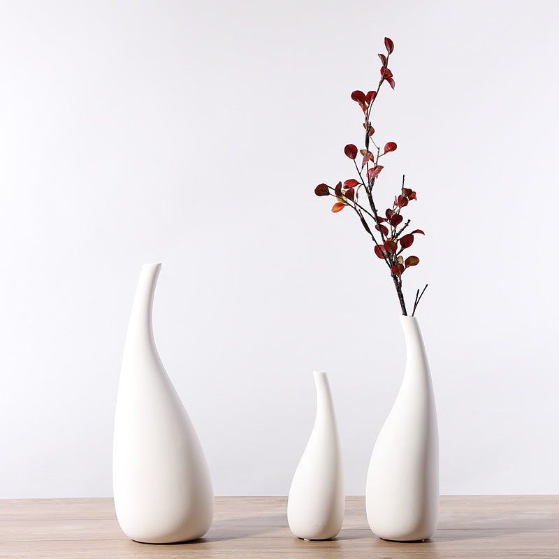 Water drop ceramic vase ornaments
